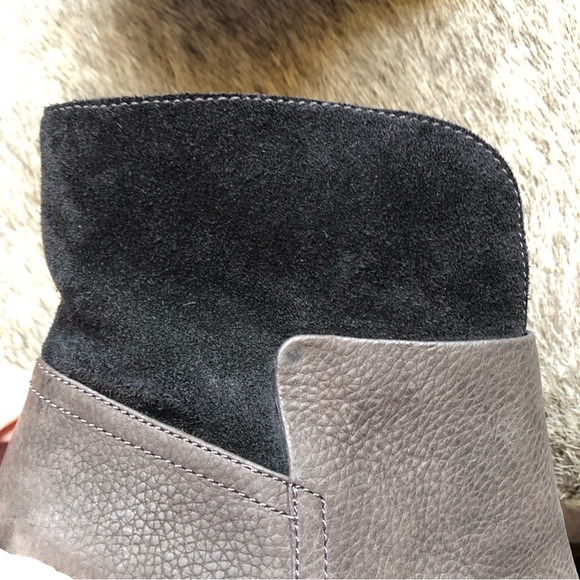 Nine West Dale ankle boot nubuck and suede leather dark chocolate color 7.5 - Picture 3 of 9